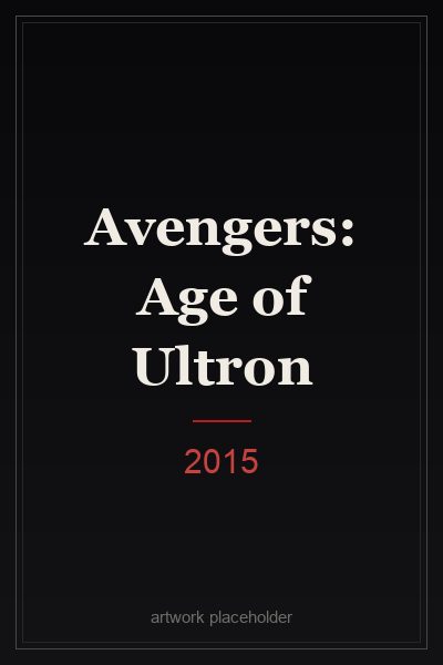 Avengers: Age of Ultron (2015) film poster