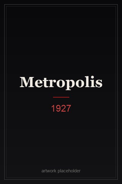 Metropolis (1927) film poster