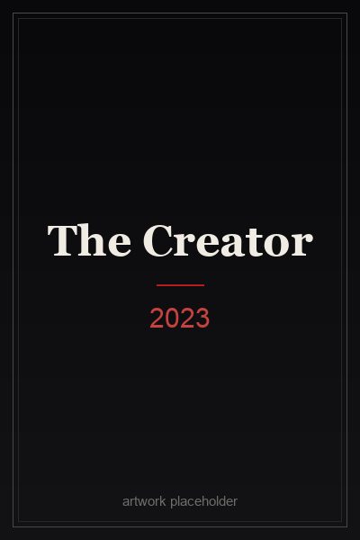 The Creator (2023) film poster