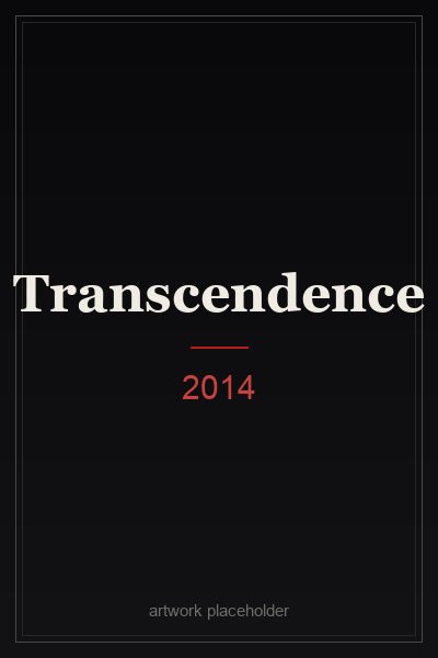 Transcendence (2014) film poster